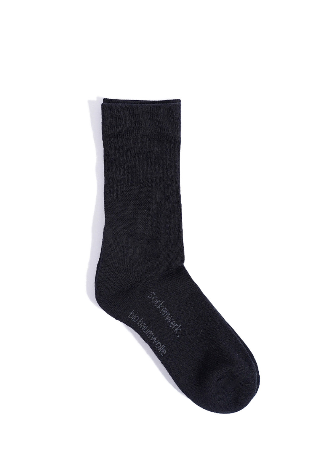Hochwertige Tennis Socken in Schwarz und Weiß – Hautfreundliche, atmungsaktive Sportsocken aus Bio-Baumwolle, nachhaltig in Portugal hergestellt – Perfekt für Sport und Freizeit.
