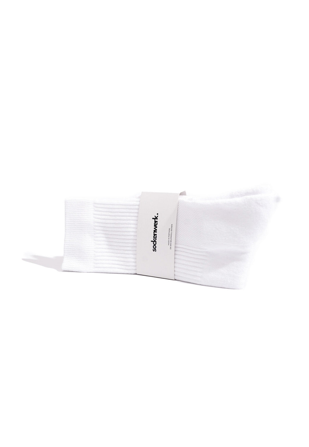 Hochwertige Tennis Socken in Schwarz und Weiß – Hautfreundliche, atmungsaktive Sportsocken aus Bio-Baumwolle, nachhaltig in Portugal hergestellt – Perfekt für Sport und Freizeit.